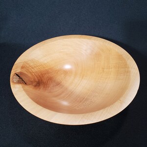 Decorative Hand Turned Maple Bowl #345, Hand Made Wooden Bowl, Branch Inclusion, Quilting Figure, 2&quot;h x 7.5&quot;d