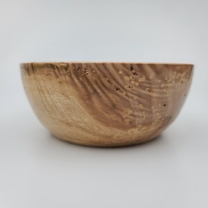 Decorative Hand Turned Medium Maple Bowl #513, Handmade Wooden Bowl, Figured Bowl, Spalted Bowl, 2.5&quot; Tall and 6.5&quot; Diameter