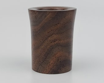 Hand Turned Black Walnut Root Toothpick Holder, Handmade Wooden Toothpick Holder, 2.25" Tall and 1.75" Diameter