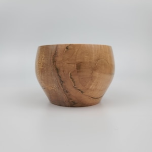 Decorative Hand Turned Small Maple Bowl #562, Handmade Wooden Bowl, Candy Dish, Spalted Bowl, Figured Bowl, 3.25&quot; Tall and 4.5&quot; Diameter