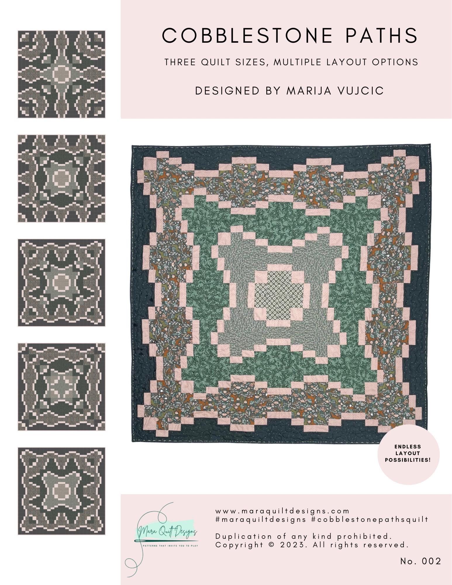 Cobblestone Paths Quilt Pattern (digital PDF File) - Etsy