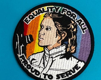 Star Wars Equality for All Princess Leia Pride Patch 4" LGBTQ