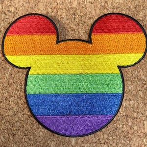 Regenboog Disney Mickey Ears Pride-patch 3"