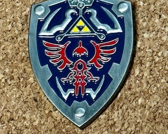 Zelda Link Triforce Shield Lapel Pin 1" Legend of Zelda Nintendo