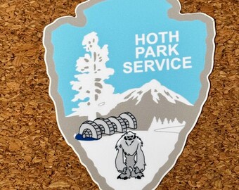 Star Wars Hoth Park Service #2 3.5inch sticker Outdoor Grade Vinyl