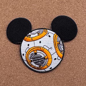BB-8 Diz Disney Ohren Aufnäher BB8 Star Wars
