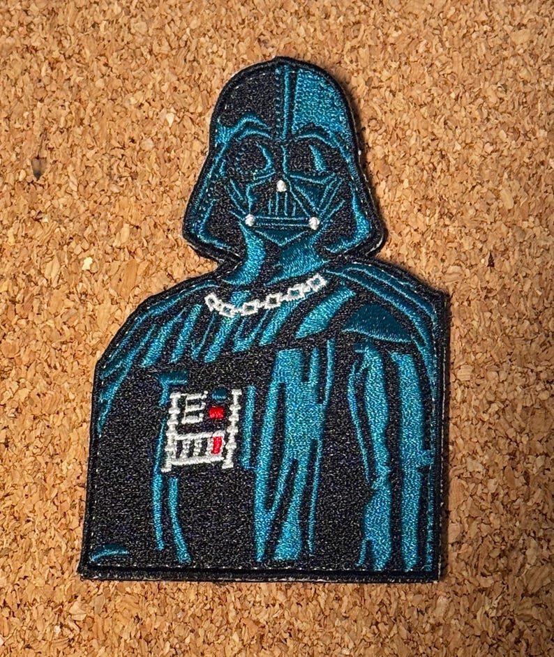 Sith Lord Darth Vader 4” Patch Star Wars Moral standard and hooked backing image 4