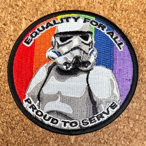 Star Wars Equality for All Stormtrooper TK  Pride Patch 4&quot;