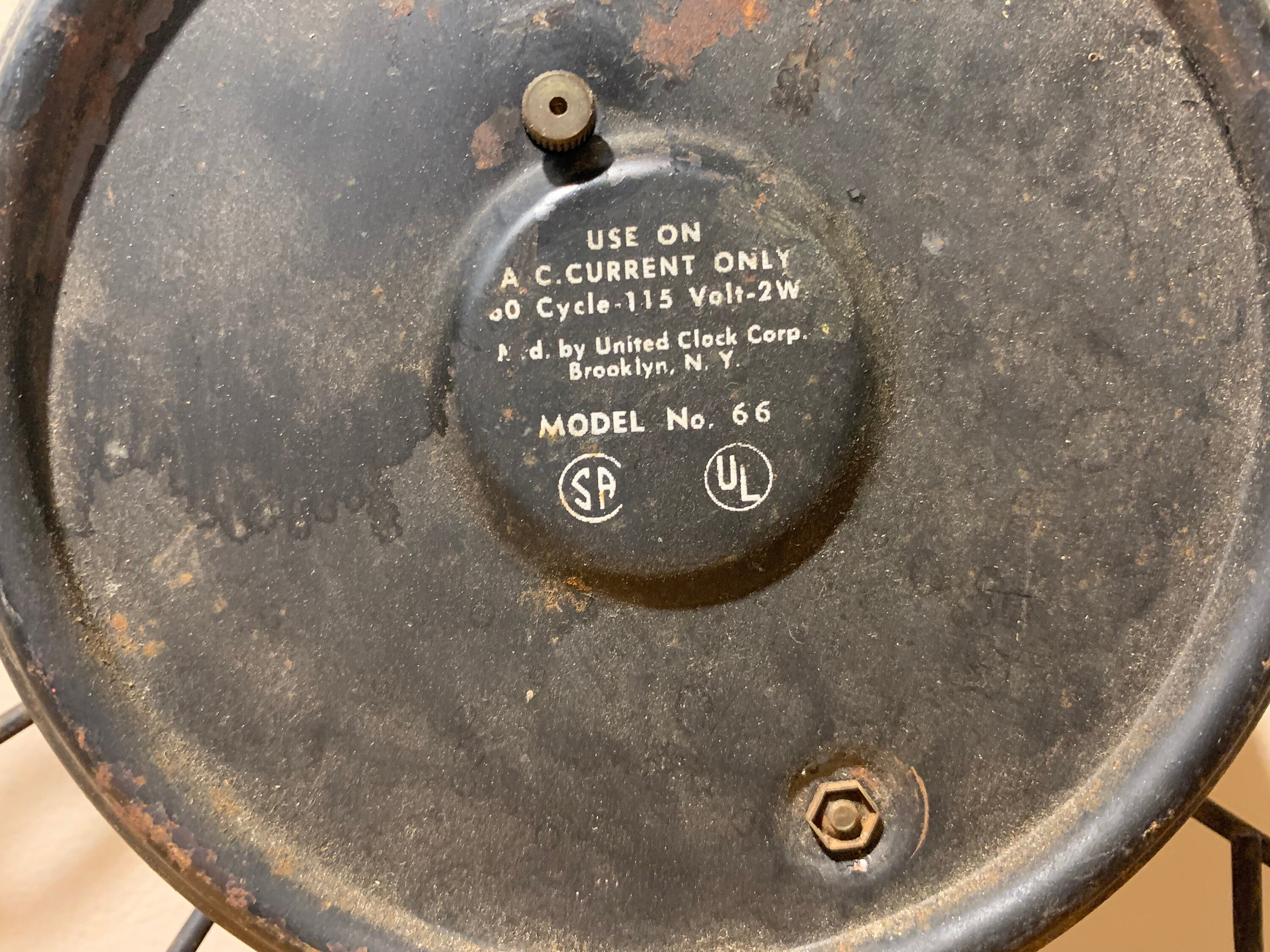 Vintage United Wall Clock United Clock Corp Brooklyn Ny Etsy