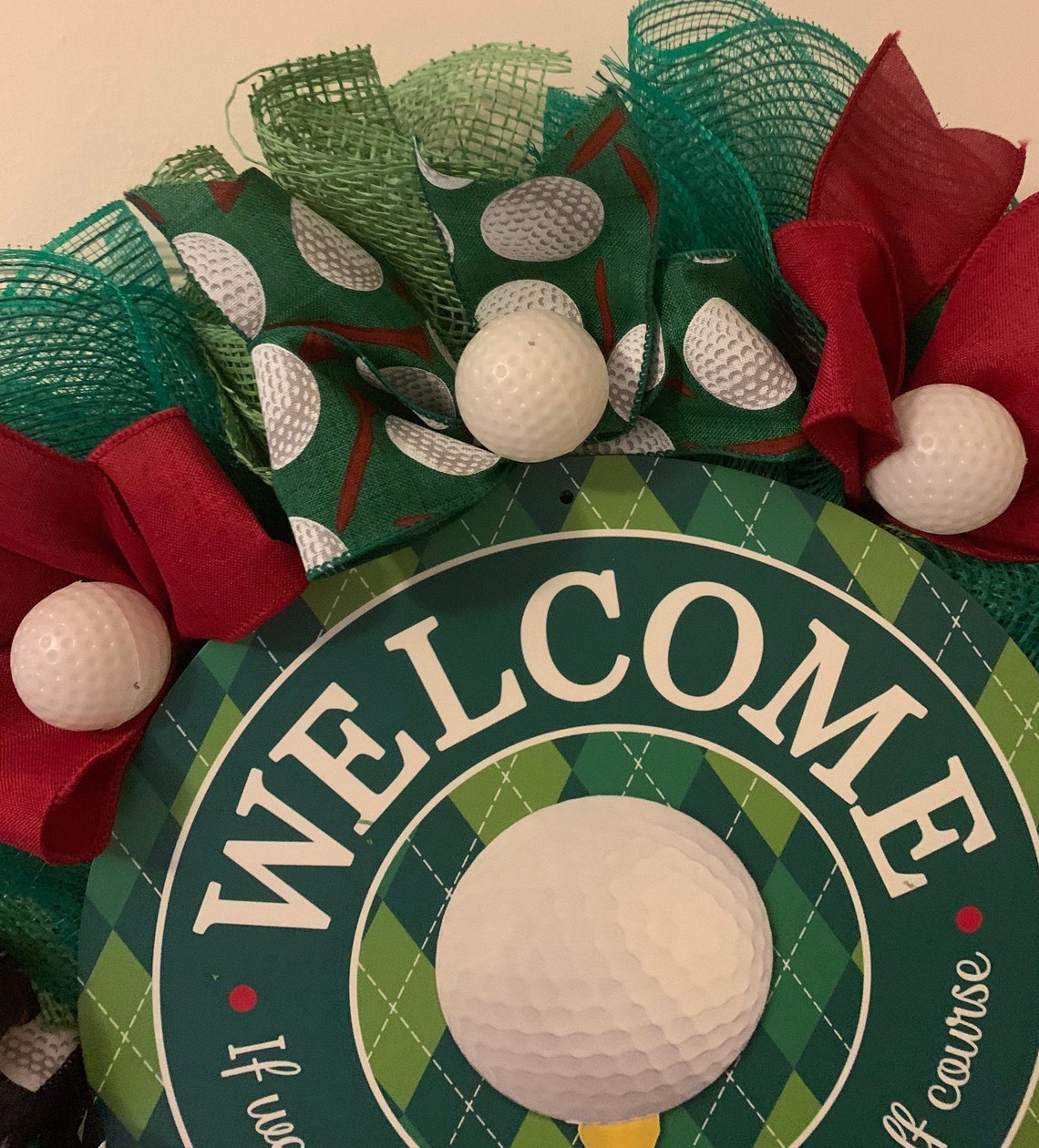 GOLF Sports Wreath Inside Outside Wreath Golf Decor Gift for Etsy