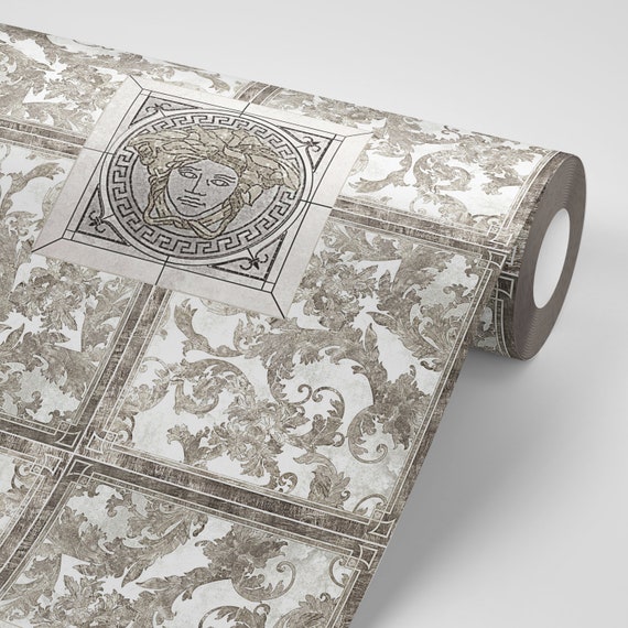 Faux Roman Ceiling Tile Removeable Wallpaper Peel And Stick Etsy