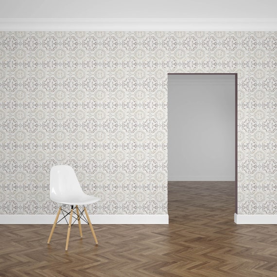 Faux Ceiling Tile Removeable Wallpaper Peel And Stick Etsy