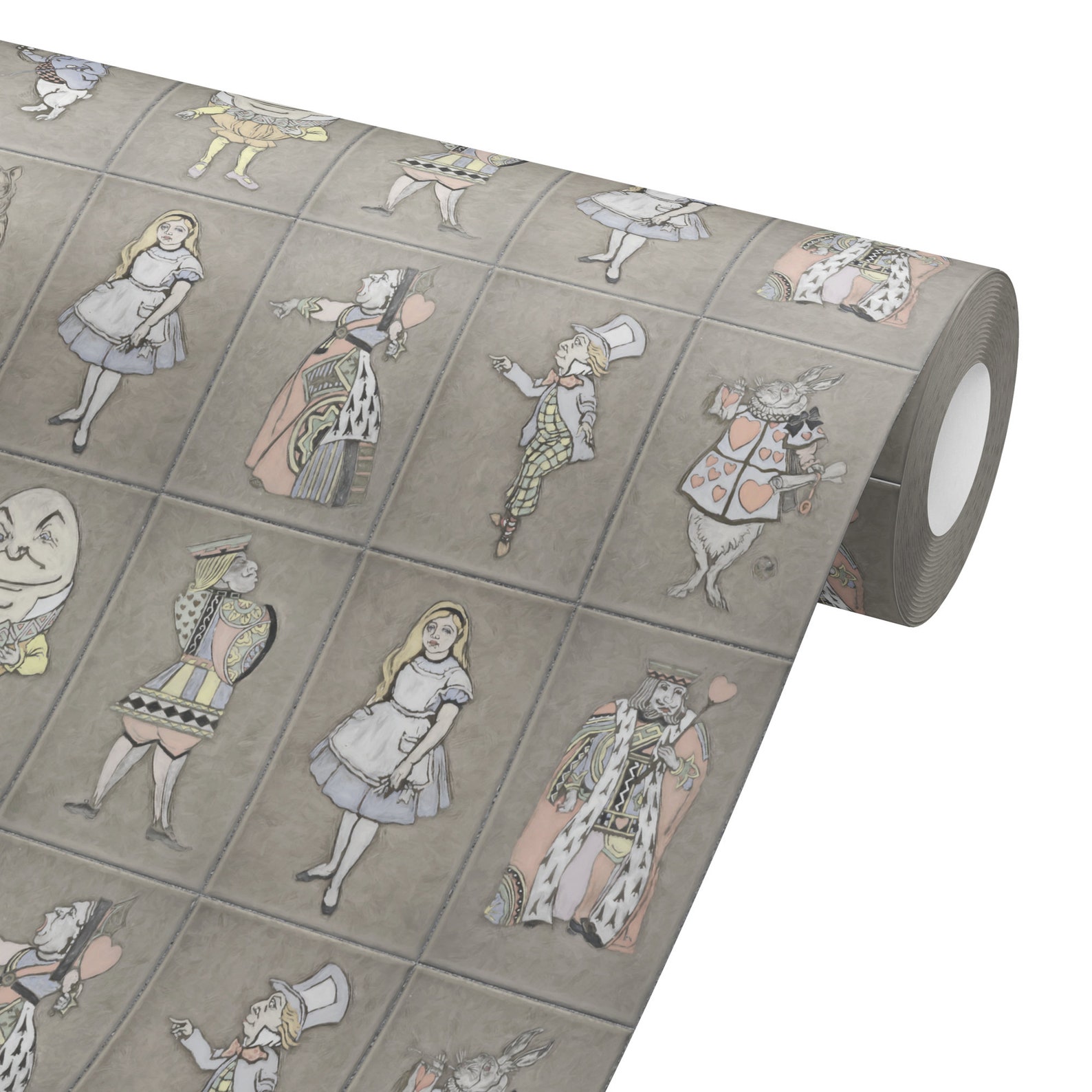 Alice in Wonderland Kids Tile Removeable Wallpaper Peel and Etsy