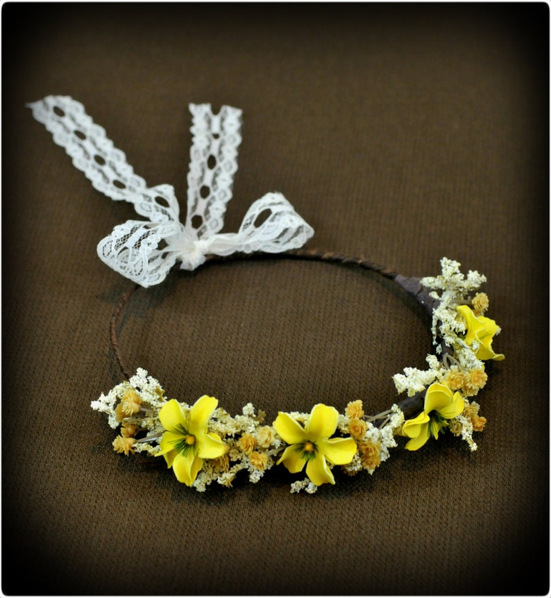 Flower Girl Crown Flowergirl Crown Flower Newborn Crown Etsy