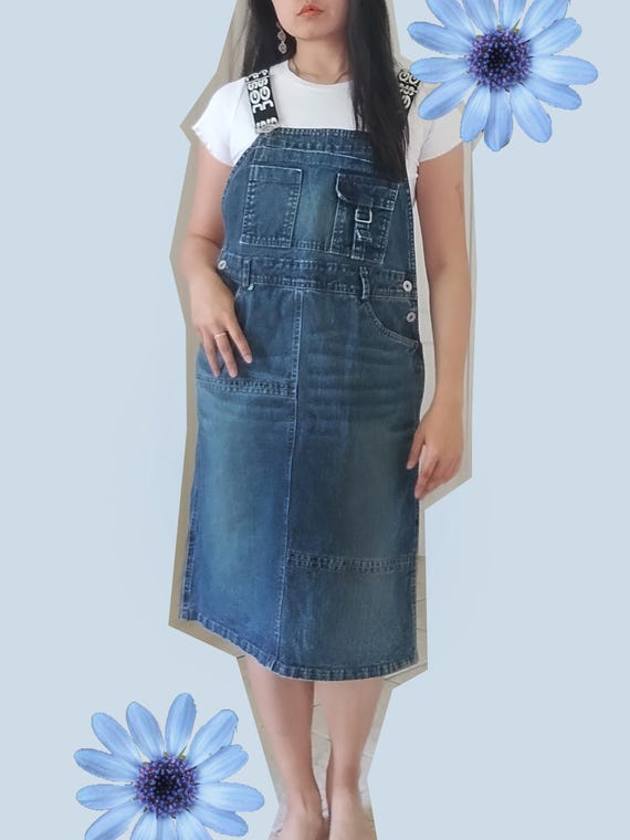 denim dress knee length short sleeve Denim Short-Sleeve A-Line Knee-Length Dress main image 1