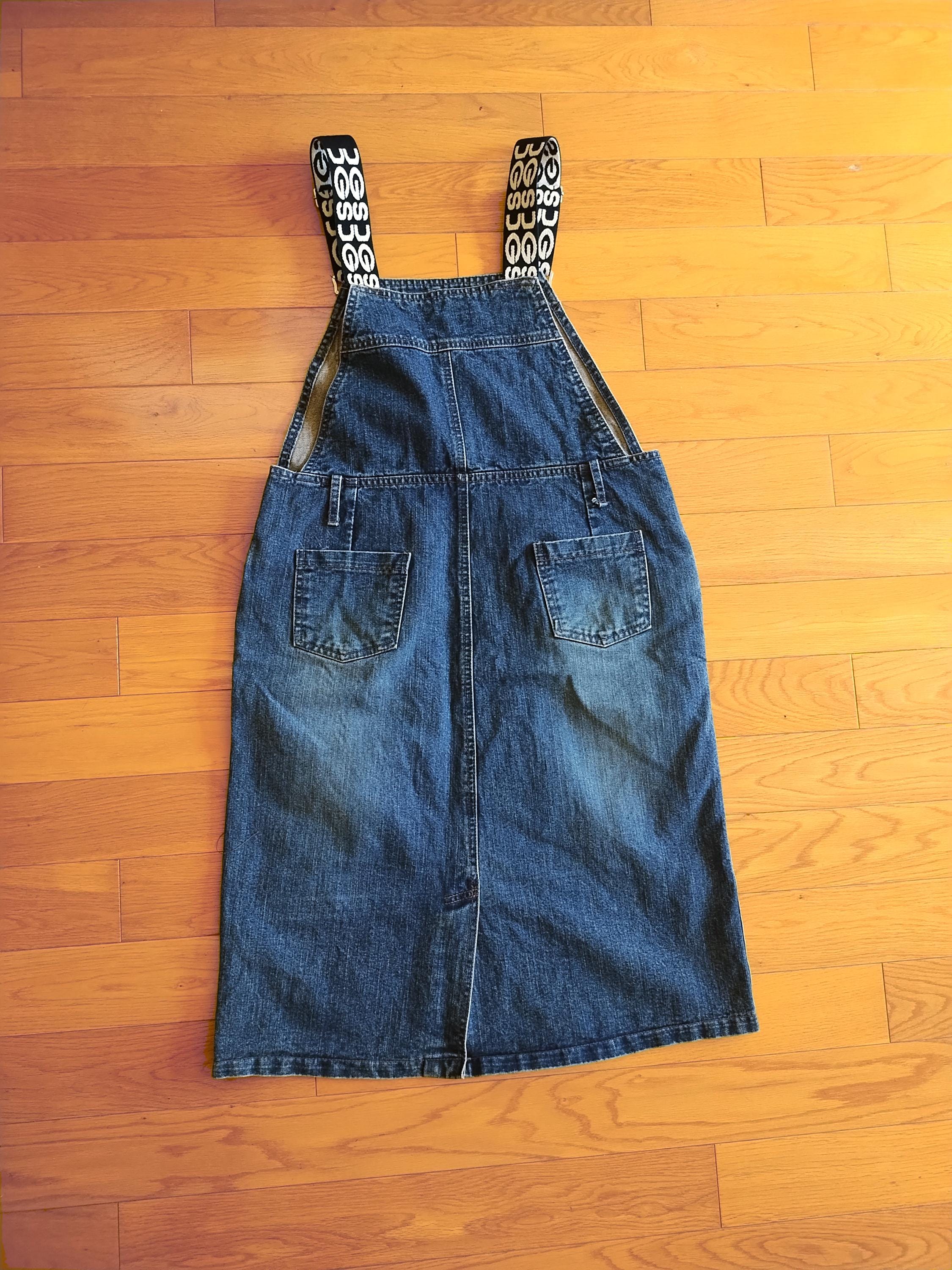 90s overall dress outfit Painter's Overalls Vintage Denim With Statement Straps Sizes:US 14