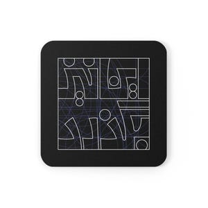 This too shall pass - Black - Cork Back Coaster