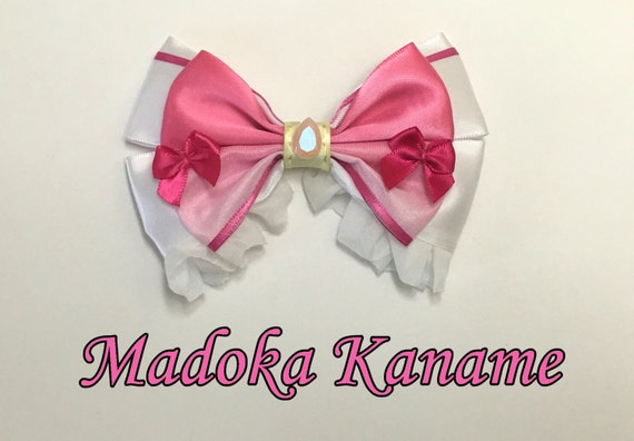 Madoka Kaname Hair Bow Etsy