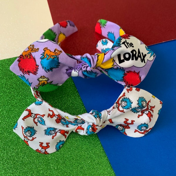 Dr. Seuss knot bow headband