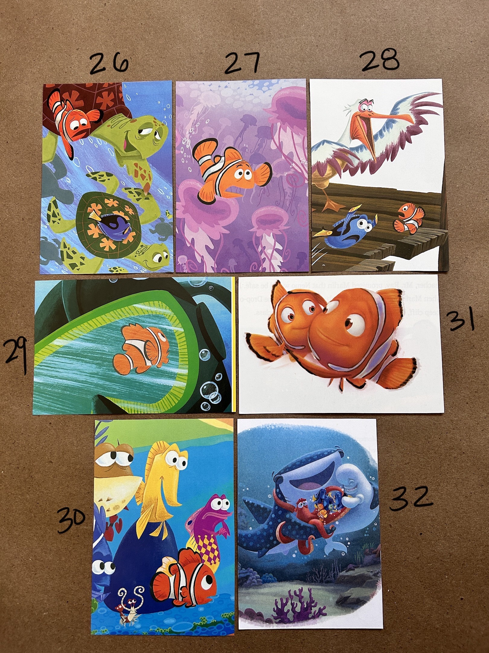 Nemo Posts Finding Nemo Postcards/ Finding Nemo Notecards/ Pixar Postcards - Etsy