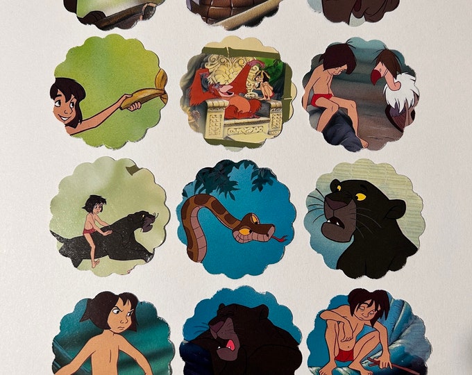 The Jungle Book Cupcake Toppers/ Tags/ Straws Etsy