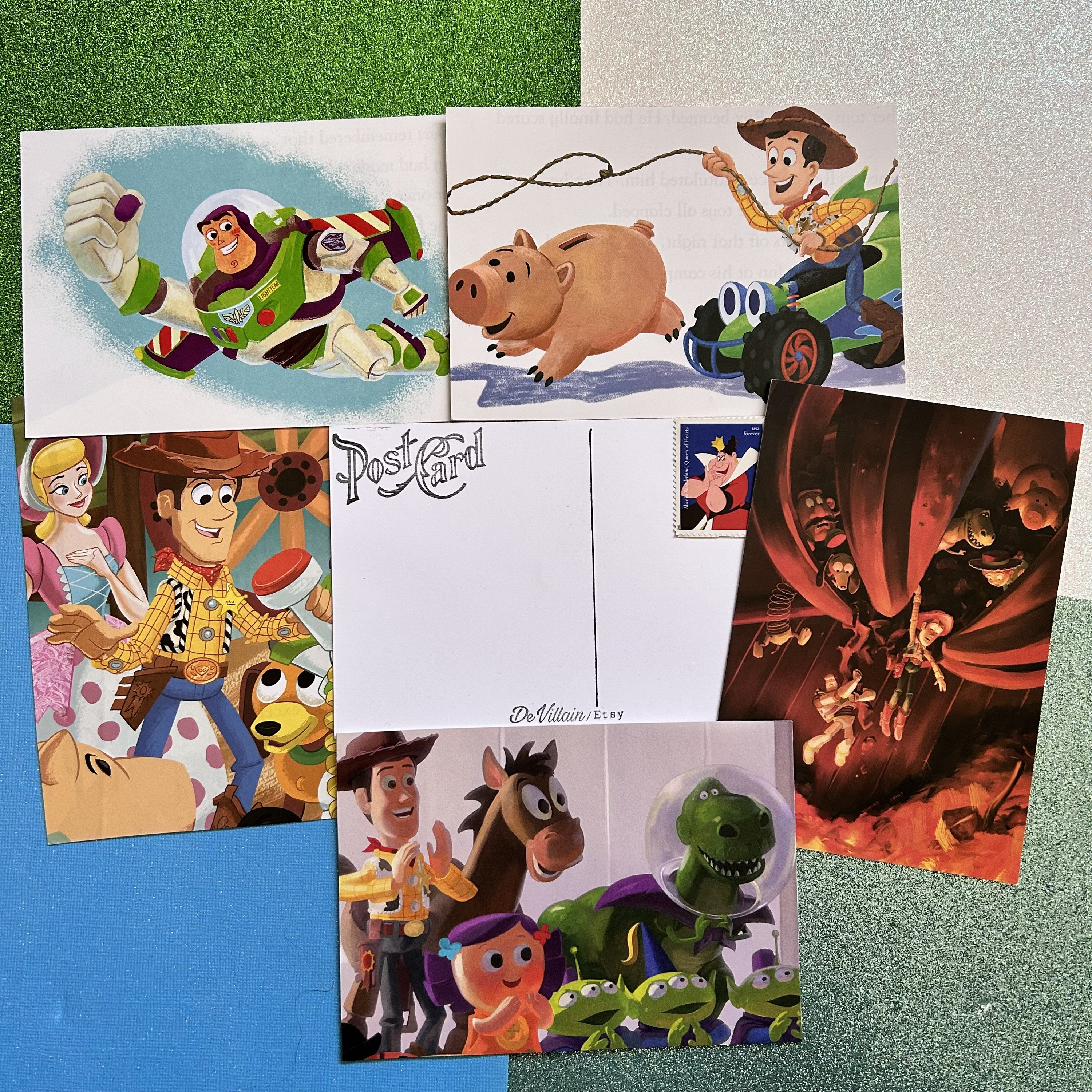 Toy Storyヴィンテージ ブランケット Pixar レア Toy Story Postcards/ Pixar Postcards/ Disney Postcards/ Disney
