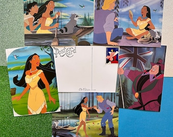 Pocahontas postcards/ Princess notecards/ Princess postcards/ Pocahontas notecards/ Disney postcards