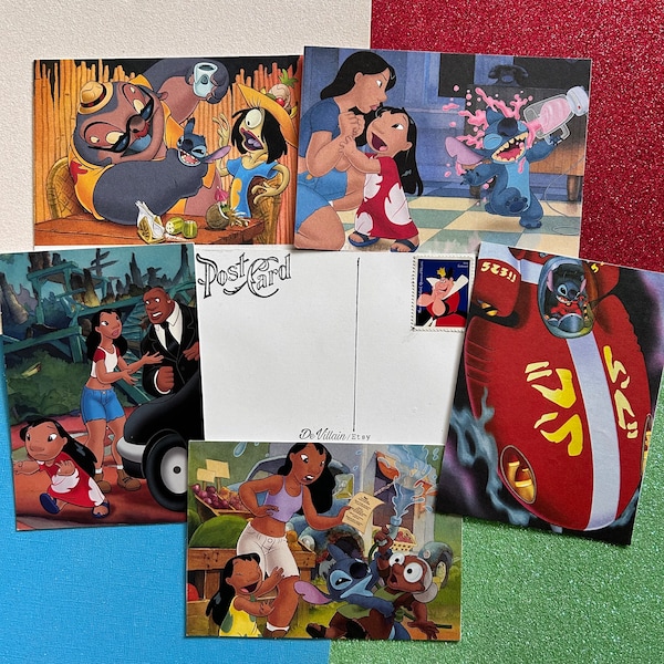 Blank Lilo and Stitch Card - Etsy