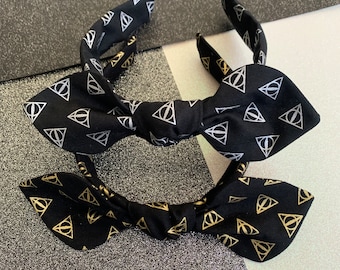 Wizard knot bow headband