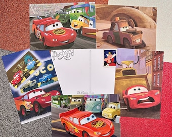 Disney Cars Postcards/ Cars Note Cards/ Pixar Cars/ Disney Note