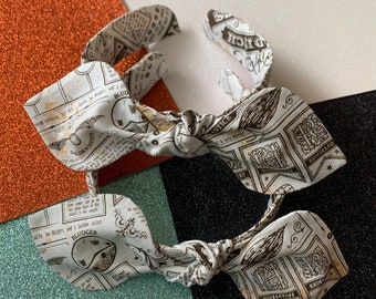 Wizard World Newspaper knot bow head band