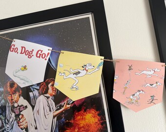 Go Dog Go banner bunting garland