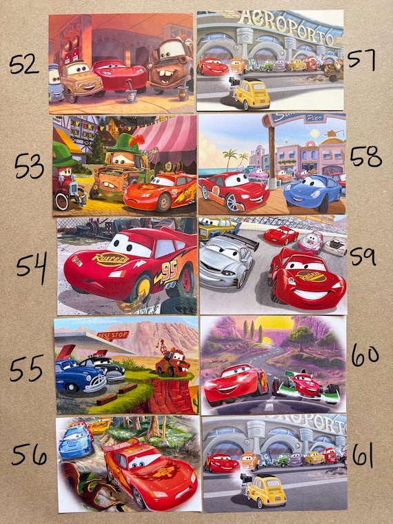 Disney Cars Postcards/ Cars Note Cards/ Pixar Cars/ Disney Note
