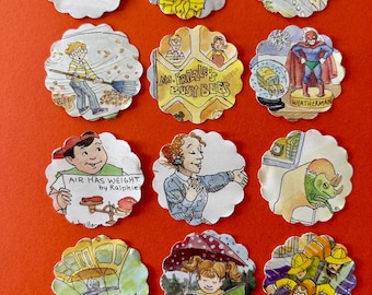 The Magic School Bus cupcake toppers/tags/straws