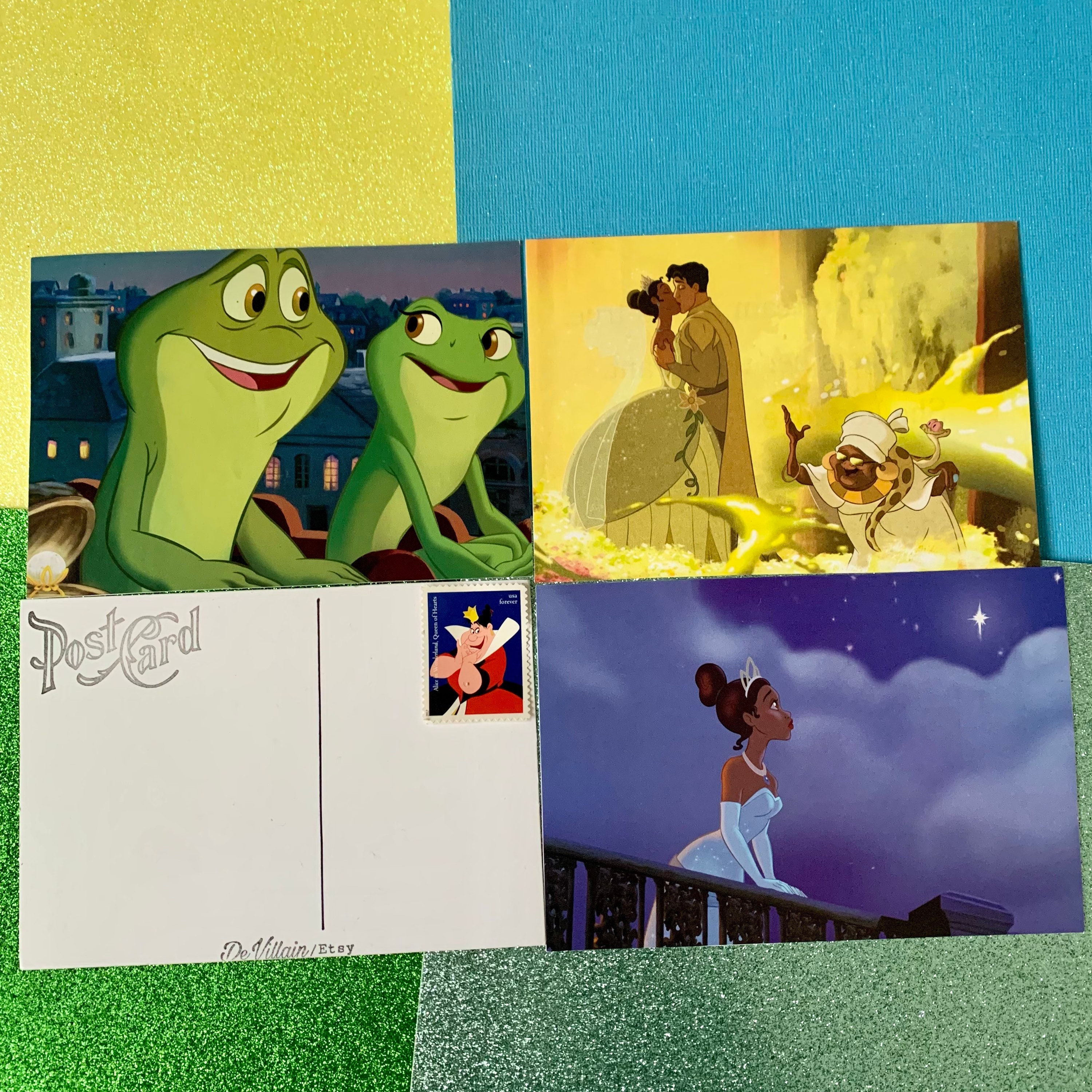 Princess and the Frog postcards/ Disney postcards/ Disney blank note cards