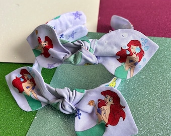 Little Mermaid knot bow headband
