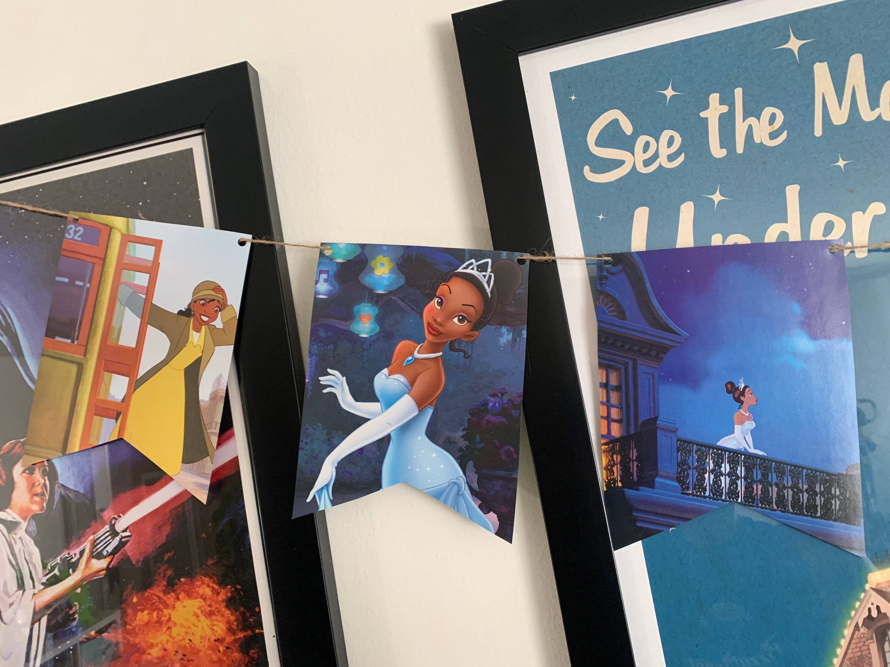 Princess and the Frog banner bunting garland