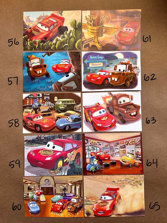 Cars Postcards/ Cars Note Cards/ Pixar Cars/ Disney Note Cards