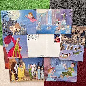 Peter Pan postcards/ Disney postcards/ Disney blank note cards/