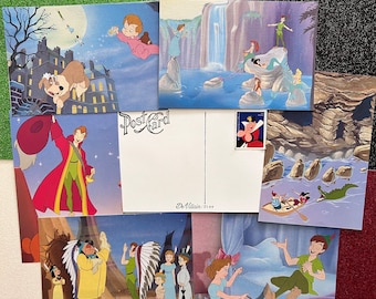 Peter Pan postcards/ Disney postcards/ Disney blank note cards/