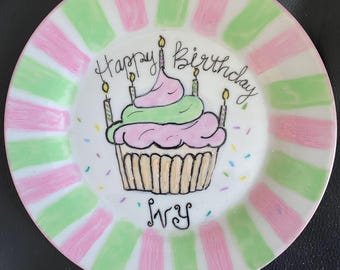 Birthday/Christening/Baby Plates - Personalised/Custom Designed . Free Delivery