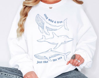 Whale Shirt Ocean Animal Shirt Orca Shirt Ocean Sweatshirt Protect The Locals Beachy Sweatshirt Protect Our Oceans Ocean Inspired Style