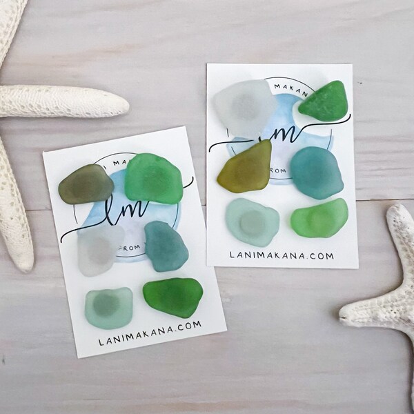 Sea Glass Magnet Set - Sea Glass Decor - Beach Magnets - Genuine Sea Glass - Coastal Magnets - Beach House Decor - Coastal Decor