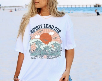 Spirit Lead Me Bible Verse Shirt Christian Shirt Beachy Shirt Faith Based Shirt Stay Salty Shirt Jesus Shirt Holy Spirit Shirt Christian