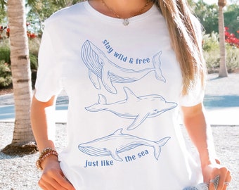 Whale Shirt Ocean Animal Shirt Orca Shirt Ocean Shirt Protect The Locals Beachy Shirt Protect Our Oceans Ocean Inspired Style Coconut Girl