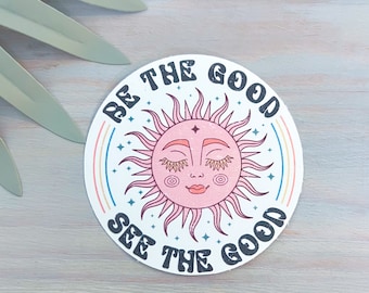 Be the Good Celestial Decal | Waterproof Vinyl Sticker || die-cut ocean stickers surf sticker summer coastal sticker beach aesthetic sticker