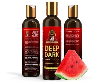 Organic Watermelon Tanning Oil | Sun-Kissed Skin for a Natural Glow | Suntan Body Oil | Summer Beauty | Moisturize and Hydrate | Beach Gift