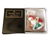 Christopher Radko 2001 Onesie Twosome Santa With Child Glass Ornament New In Box