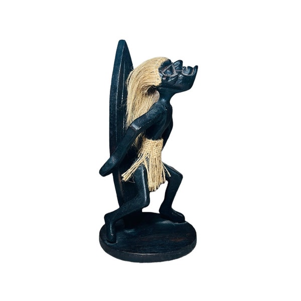 Tiki Man With Surf Board Figurine