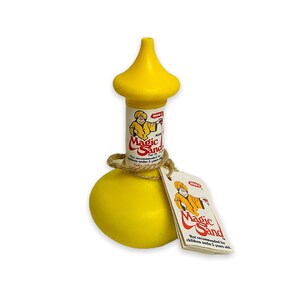 1981 Wham o Magic Sand Genie Bottle in Yellow Brand New Etsy Australia